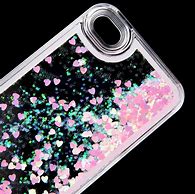 Image result for Liquid Glitter Heart Hybrid Phone Case