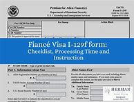 Image result for I-129F Form Checklist