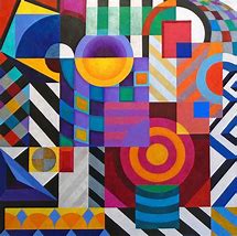 Image result for Abstract Geometric Art Acrylic