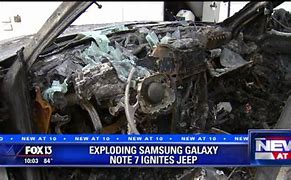 Image result for Samsung Note 7 Blew Up Jeep
