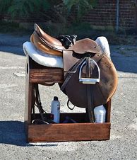 Image result for Wooden Saddle Stand