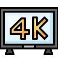 Image result for 4K Icon Black and White