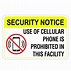 Image result for Stay Off Cell Phone Signs