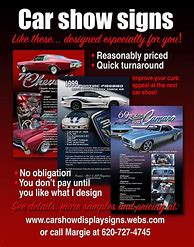 Image result for Car Show Signs by Margie