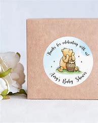 Image result for Winnie the Pooh Stickers for Baby Shower