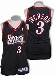 Image result for Allen Iverson 76Ers Game Worn Jersey