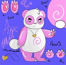Image result for Pink Anime Panda