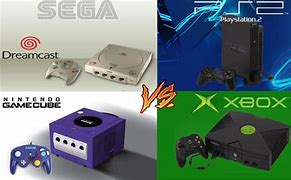 Image result for GameCube PlayStation 2 Xbox Dreamcast