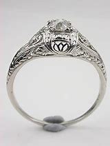 Image result for Antique Edwardian Filigree Engagement Rings