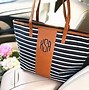 Image result for Monogrammed Preppy Tote Bags