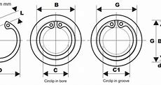 Image result for Internal Circlip Dimensions
