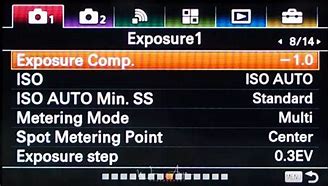 Image result for Sony A6500 Menu Spreadsheet