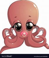 Image result for Baby Orange Beaked Octopus Cartoon 3D