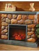 Image result for Stone Electric Fireplace