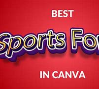 Image result for Canva Sports Fonts