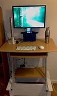 Image result for Small Space Office Stand Up Desk