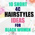 Image result for Short 4C Hair Style