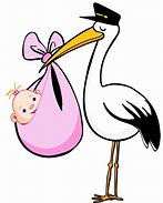 Image result for Baby Girl Stork Clip Art