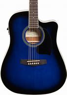 Image result for Blue Acoustic Electric Guitar