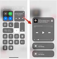 Image result for iPhone 14 Control Center Music