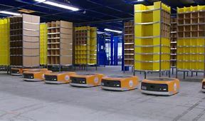 Image result for Amazon Factory Robots