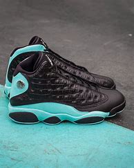 Image result for Jordan 13 Retro Black Island Green