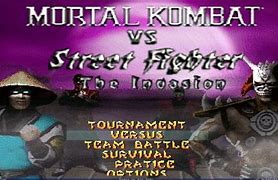 Image result for Mortal Kombat vs Street Fighter 1