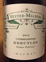 Image result for Veyder Malberg Gruner Veltliner Kreutles