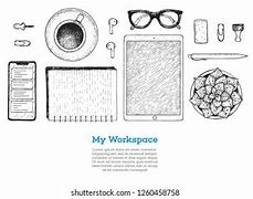 Image result for Desk Table Top View