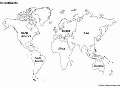 Image result for World Graphic. With Continents Black and White