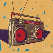 Image result for Ghetto Blaster Boombox Print