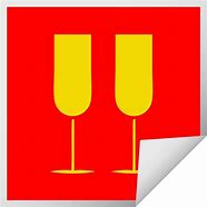 Image result for Cartoon Champagne Flutes