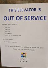 Image result for funny service sign elevators
