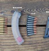 Image result for Gun Clip vs Mag