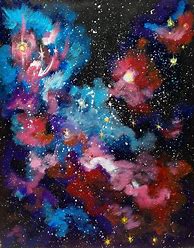 Image result for Aesthetic Painting Ideas Galaxy