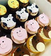 Image result for Farm Animal Cupcakes Ideas