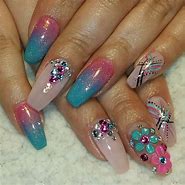 Image result for Long Acrylic Nail Designs