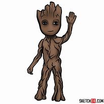 Image result for Draw Baby Groot