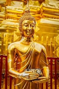 Image result for Golden Buddha Statue for Profile