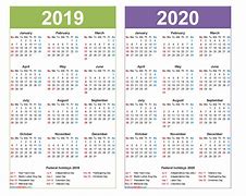 Image result for 2 Year Calendar Printable 2019 2020