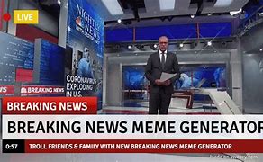 Image result for Breaking News Template Meme