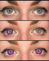 Image result for Purple and Orange Eye Contacts