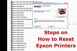 Image result for Epson 4205 Printer Reset Button Location