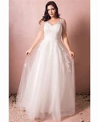 Image result for Beach Wedding Dresses Plus Size Women
