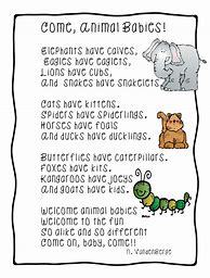 Image result for Animal Poems for Children