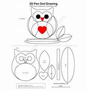 Image result for 3D Pen Templates Owl