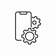 Image result for Phone with Gear Icon