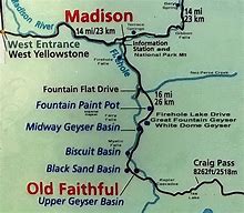 Image result for Fairy Falls Yellowstone Map