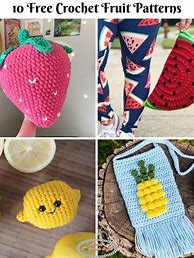 Image result for Crochet Fruit Patterns