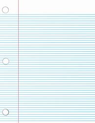 Image result for Notebook Paper Size